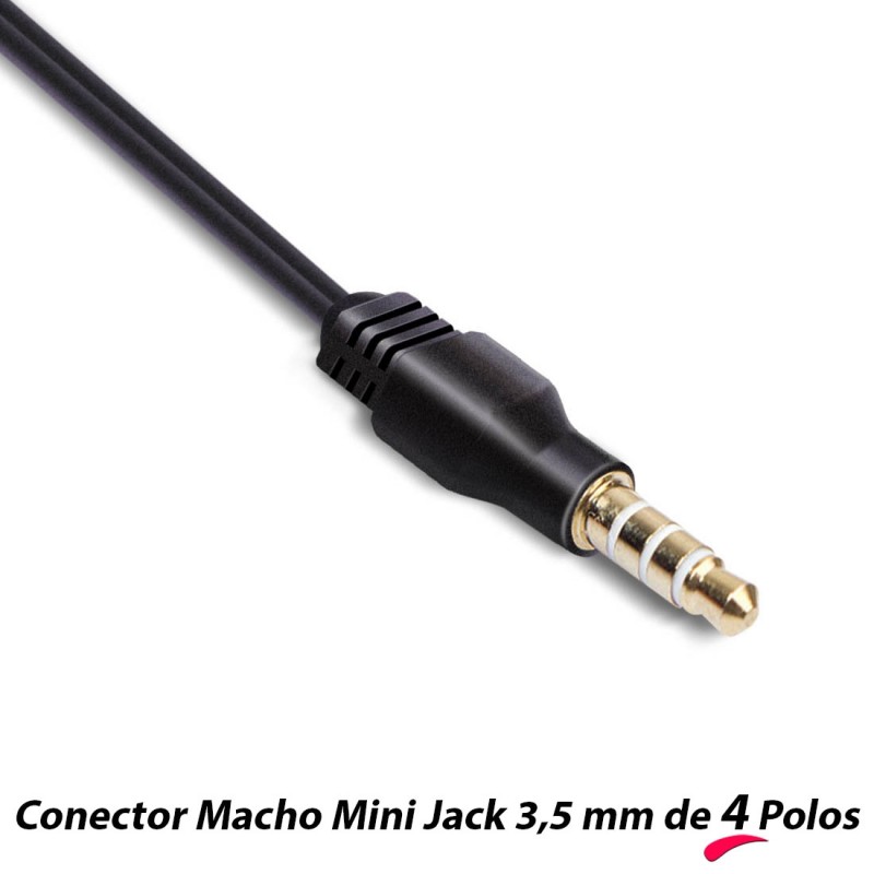 Adaptador de 2 Jack micro/altavoz a 1 jack H/M Hama