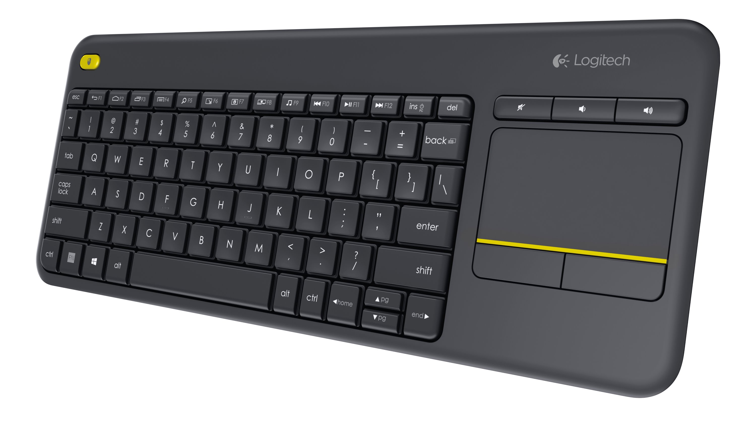 TECLADO LOGITECH K400 PLUS TOUCH WIRELESS NEGRO