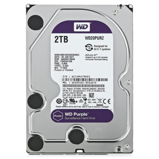 DISCO WD 2TB CAVIAR PURPLE SATA3 64MB
