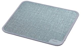 Alfombrilla de ratn textil azul 19x19 cm