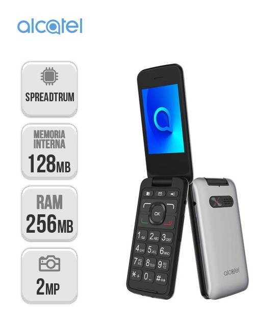 3026X Mvil sencillo Alcatel Gris plata