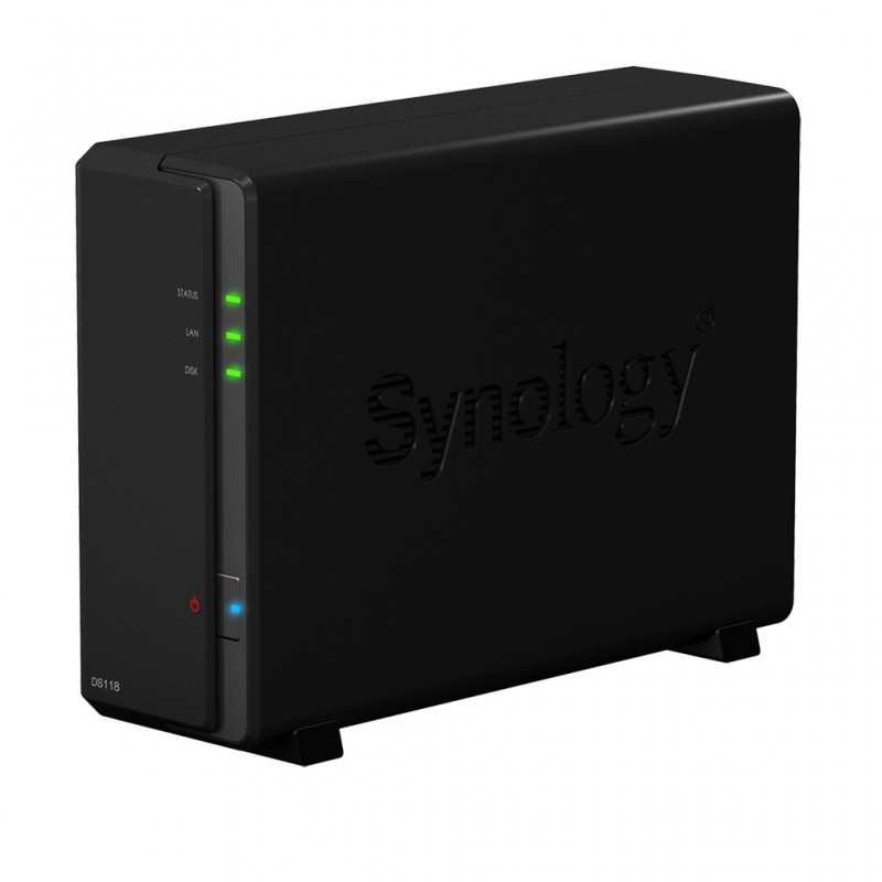UNIDAD NAS SYNOLOGY DISK STATION DS118 1HD3.5 SATA6GBS RAM1GB GIGABIT ISCSI