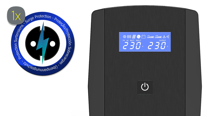 S.A.I. PHASAK SIRIUS 1260VA 720W INTERACTIVE