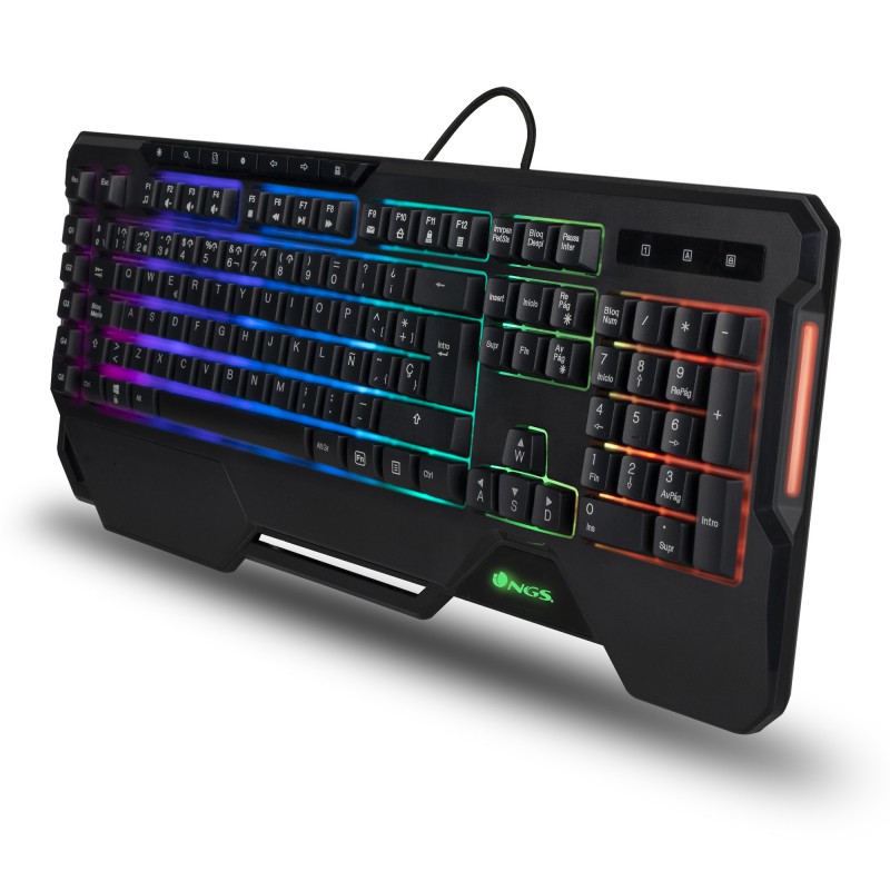 TECLADO NGS GAMING TECLAS ILUMINADAS MULTIMEDIA MEMBRANA GKX-450