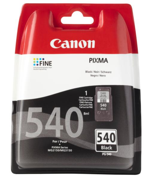 PG-540 Cartucho de tinta negra Canon (8ml)