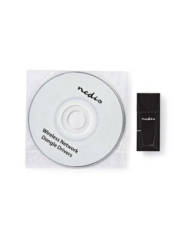 Nedis red Dongle | Wi-Fi | N300 | 2.4 GHz | USB2.0 | Velocidad total de wifi: 300 Mbps