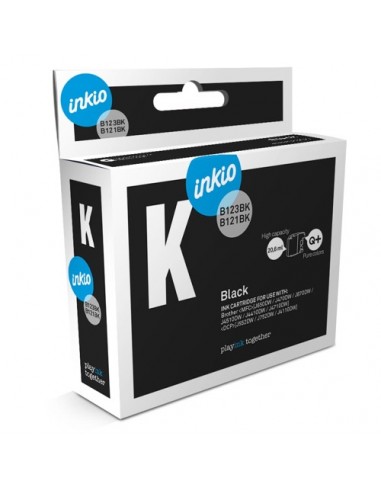 LC123BK/LC121BK Cartucho de tinta Brother negro (compatible Inkio)