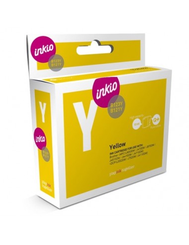 LC123C/LC121C Cartucho de tinta Brother AMARILLO (compatible inkio)