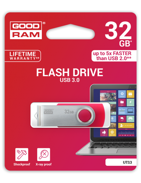 GOODRAM Pendrive 32GB UTS3 BLACK USB 3.0
