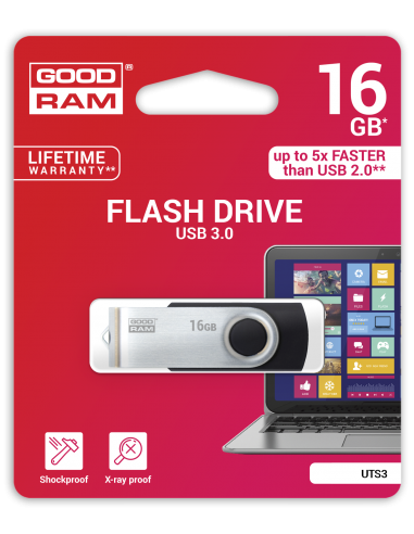 GOODRAM Pendrive 16GB UTS3 BLACK USB 3.0