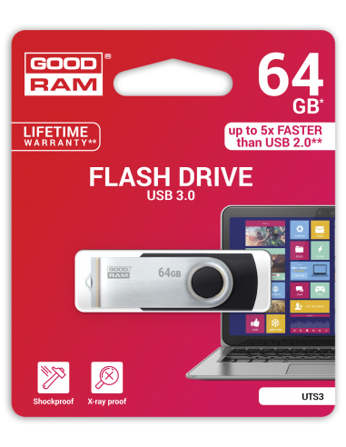 GOODRAM Pendrive 64GB UTS3 BLACK USB 3.0