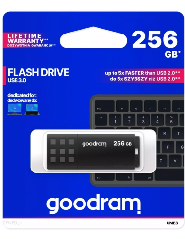 Pendrive 256GB UME3 BLACK USB 3.0 GOODRAM