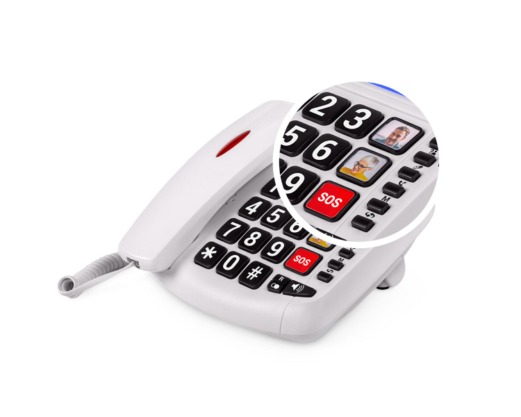 3296B Telfono Comfort Volume 2 Senior White SPC