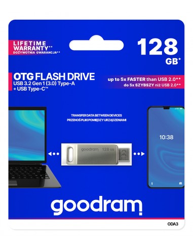 GOODRAM Pendrive 128GB ODA3 SILVER USB 3.0