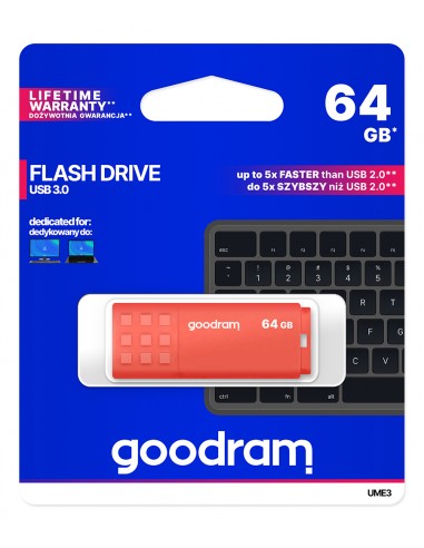 GOODRAM Pendrive 64GB UME3 ORANGE USB 3.0
