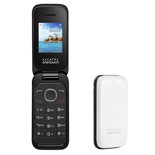 10.35D Mvil de tapa blanco Alcatel