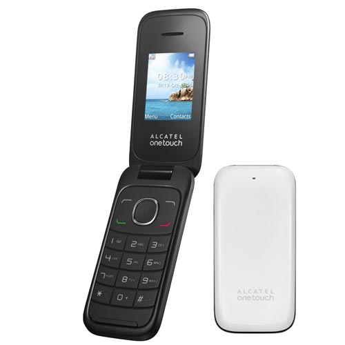 10.35D Mvil de tapa blanco Alcatel