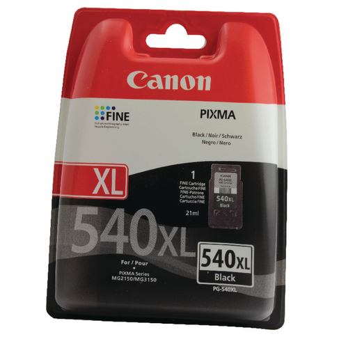 PG-540XL Cartucho de tinta negra Canon (21ml)