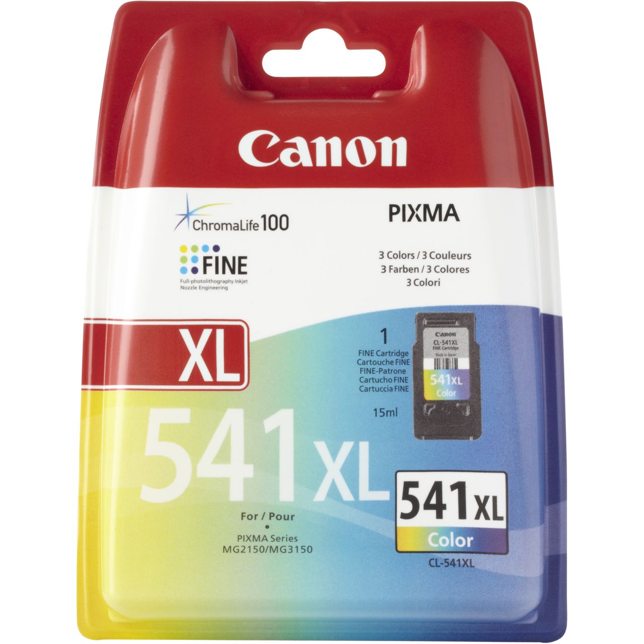 CL-541XL Cartucho de tinta tricolor Canon (15ml.)