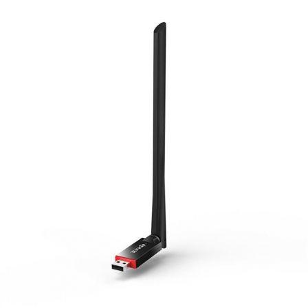 Adaptador red inalmbrica a USB con antena de 6 dBi Tenda